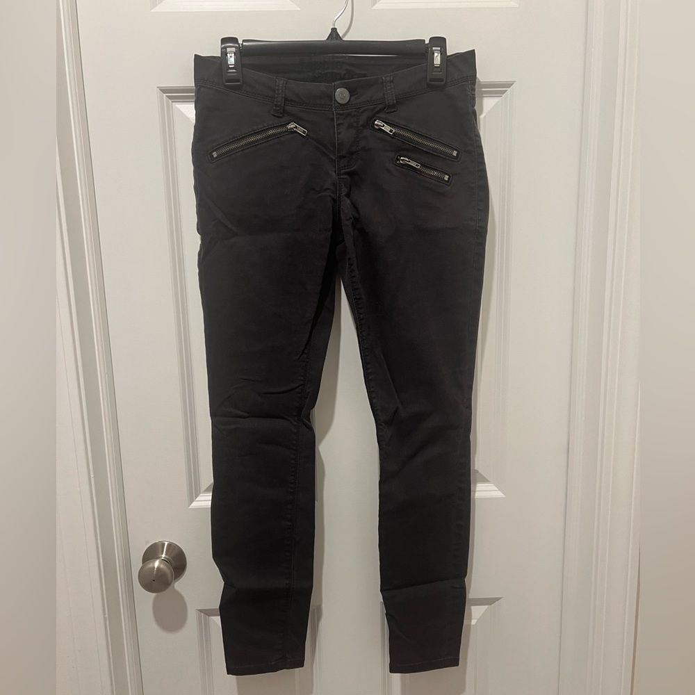 Hippie Laundry Black Zipper Denim Pants